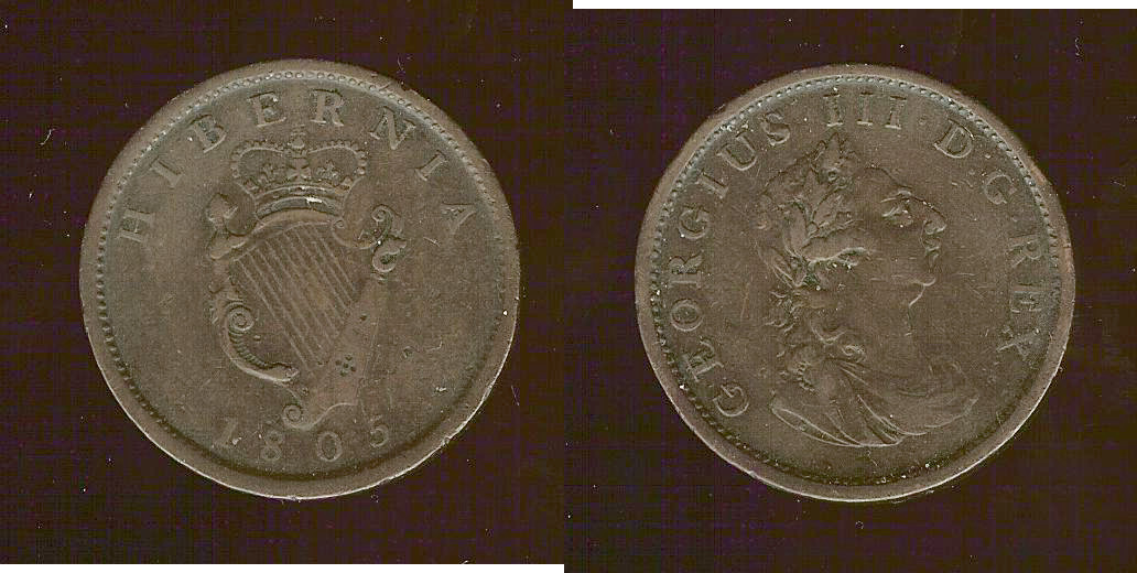 Ireland Penny 1805 gVF